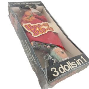 Vintage Uppsy Dipsy Mini Little Red Riding Hood 3-in-1 Flip Doll NIB 1980s Toy